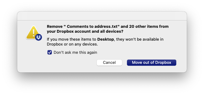 Dropbox Complain