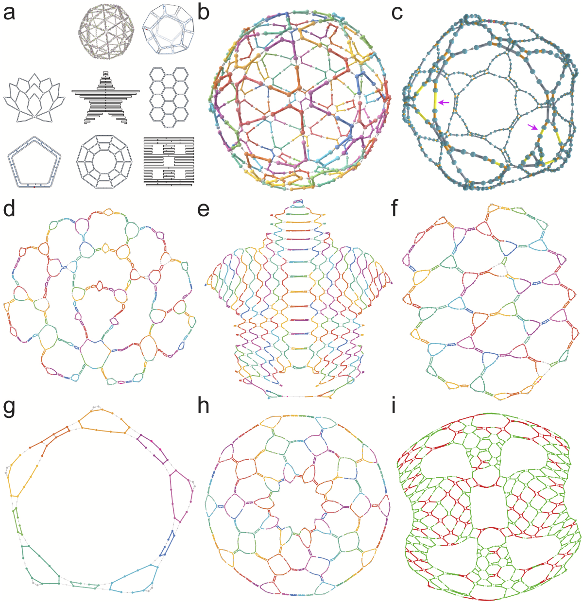 Image: Eight different DNA origamis reverse engineered by REVNANO